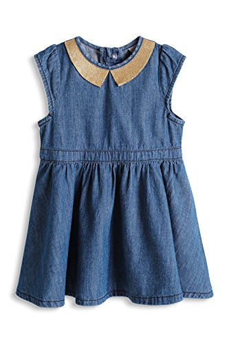 ESPRIT Baby-Girls 095EEAE001 Denim Dress, Blue Light Wash, 3 Years (Manufacturer Size:92)