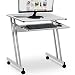 Produktbild Deuba Schreibtisch Computertisch | 4 Rollen | Tasterturauszug | Platzsparend | MDF PC Laptop Tisch | 60x48x73cm | Weiß