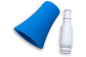 Nuvo Instrumental N515SWBL White with Blue Trim Straighten Your jSax Kit