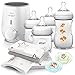 Price comparison product image Philips AVENT Baby Premium Starter Kit – 11 Pieces | Express SCF355/00 Bottle Warmer 4 PP Bottles with Life-like Teats, 2x Dummy Classical & Muslin Squares Pack of 4
