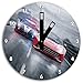 Produktbild Need for Speed Bild auf Wanduhr mit schwarzen stumpfen Zeigern und Ziffernblatt, Durchmesser 30cm, perfekte Dekoration für Ihr Zuhause, Super Geschenkidee für groß und klein