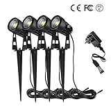 ✔✔Installieren & Verlängerungskabel✔✔Es gibt 4 in 1 Struktur(eine ADAPTOR mit vier Gartenleuchten). Einfach zu installieren, um die Zeit und Platz zu sparen. 1,5m langes Netzkabel Länge, 0.25M Länge der Adaptor.(Kann man mit der Verlängerungskabel verlängern, wenn der 1,5m Kabel kurz ist.Eine Verlängerungskabel muss separat erworben werden)