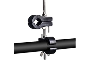 LIGHTFE Mount Bracket Uses of Aluminum Alloy material, Adjustable open clips Specializes for Big Size and High Lumen Bicycle Light, 360o Rotation Clips Holder and Battery Nuts easy to fit and release