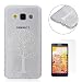 Produktbild Samsung Galaxy A5(2015) Hülle,Samsung Galaxy A5(2015) Etui,CaseHome Weiß Fliegend Vögel Baum Entwurf Weiche TPU Ränder SchutzSchutzhülle mit Bändselloch Leichte kratzfeste stoßdämpfende Schutzhülle
