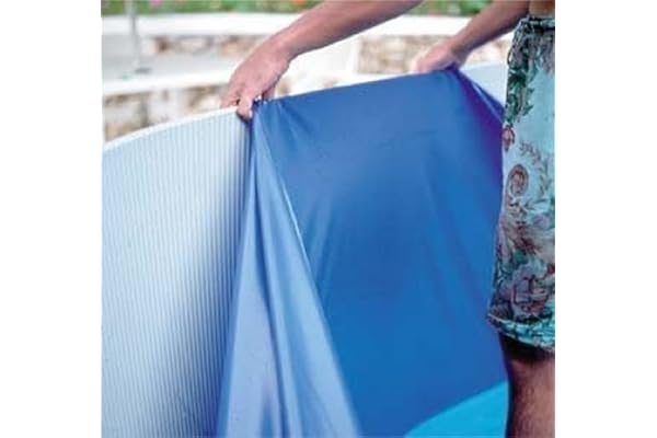 Gre SP4550F - Liner Uni Bleu pour Piscines Ronde Hors-Sol de Dimensions 460 x 120 cm, avec Système Overlap