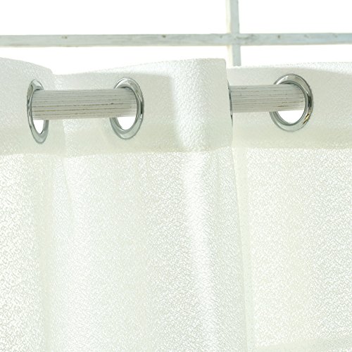 Moresave Einfarbig Tüll Vorhänge Voile Vorhang Schals für Wohnzimmer Schlafzimmer Kindergarten, 100x200cm - 3