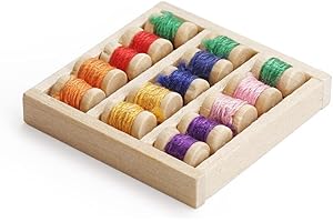 Odoria 1/12 Scale Dolls House Miniature Thread Spool Box Dollhouse Accessories