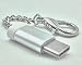 Produktbild Interesting® Aluminium MicroUSB Buchse auf USB 3.1 Typ C Stecker Konverter USB-C OTG Datenadapter Konverter Schlüsselbund