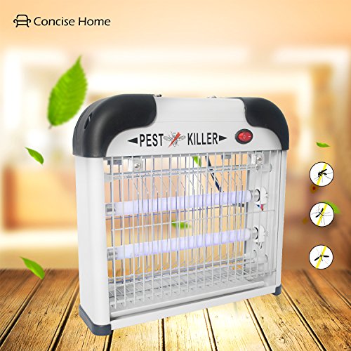 Concise Home 12W UV INSEKTENVERNICHTER, SCHNELL, EINFACH, CHEMIEFREI, Schädlingsbekämpfung, Mückenabwehr, Insektenabwehr u. Insektenlampe in einem, GEGEN alle fliegenden INSEKTEN …