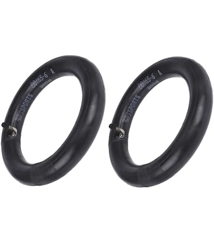 Prodrocam Chambre à Air 10x3 Pour Trottinette électrique – Valve 90° – Lot De 2 – Pneu Rechange 255x80 Avec Liseré Argenté
