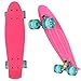 Produktbild Cruiser Skateboard Komplett 55cm Mini Retro Skate Board blinkenden LED-rollen