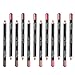 Ucanbe 12pcs Gorgeous Lip Liner Pencil Set Professional Lip Makeup Kit