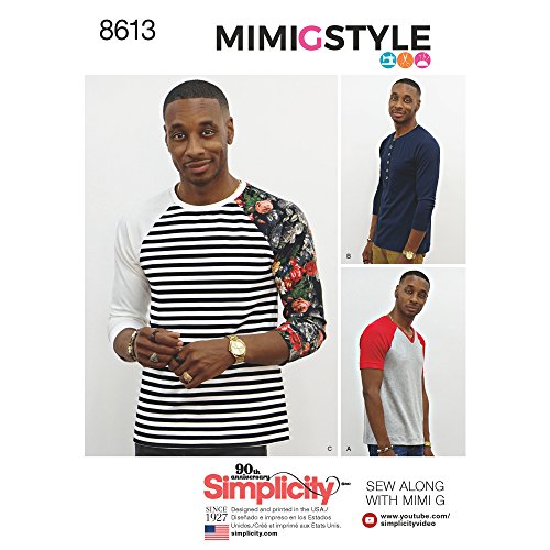 Simplicity8613Pattern 8613 Men's Knit Top by Mimi G, Paper, White, A (XS-S-M-L-XL)