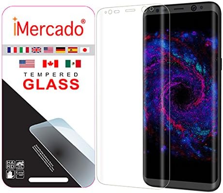 Screen Protector Samsung Galaxy S8 iMercado (3D Curved, Tempered Glass, Crystal Clear)
