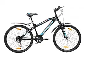 Hercules Top Gear Fx100 18S 26 Hard Tail Stylish Sporty Black Steel Bike/Bicycle For Boys