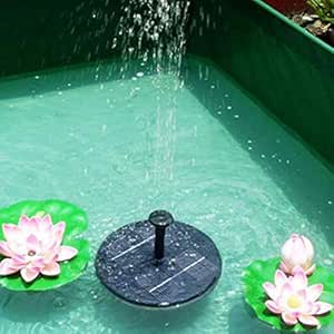 Fidgetgear Solar Fountain Pump For Bird Bath Floating Solar Landscape Fountain Jt 160 F Dc Water Pump For Small Pond Pool Fish Tank Garden Decoration Amazon In Home Kitchen