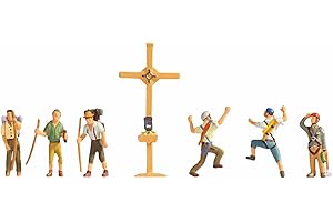 Noch - 45874 - Modélisme Ferroviaire - Figurine - Randonneurs avec Croix