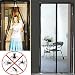 Magic Magnetic Door Curtain Mesh Bug Insect Mosquito Hands Fastening Fly Screen, 90cm x 210cm - Black by DURSHANI