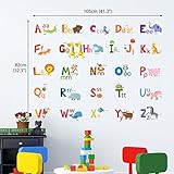 Decowall DA-1503A Tier-Alphabet Wandsticker Wandaufkleber Wandtattoo Kinderzimmer - 4