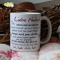 Kaffeebecher ~ Tasse - Liebe Nichte -ich~ Tante~ Weihnachten Geschenk