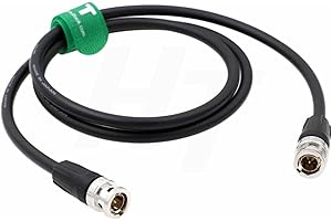 HANGTON HT 12G 4K Raw SDI koncentryczny kabel wideo BNC do BNC Canare LV-61S 75 omów do monitora kamery elastyczny ekranowany 60 cm czarny