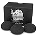Konjac Sponge (3 Pack) Activated Bamboo Charcoal. Facial Cleansing & Exfoliating Beauty Sponges