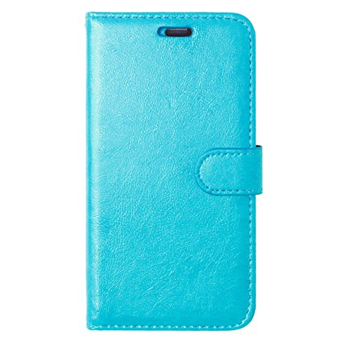 Nancen LG G2 / D802 (5,2 Zoll) Lederhülle Neu Style Acht Farbe Weich PU Flip Case Ledertasche / Schutz Etui, Einfach Vintage Kollektion Karten Slot Foto Wallet Hülle Handy Tasche Zubehör - 2