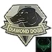 Produktbild Diamond Dogs Metal Gear Solid Glow Dark Big Boss Snake PVC Gummi 3D Touch Fastener Aufnäher Patch