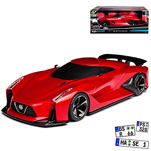 Preisvergleich Produktbild Maisto Nissan Vision Gran Turismo Concept 2020 Rot 1 / 32 Modell Auto