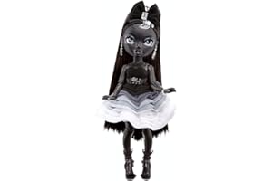 RAINBOW HIGH Serie Shadow High-Shanelle Onyx-Muñeca de Moda en Color Gris con Pelo Negro, Dos Conjuntos y Accesorios-para coleccionar-Edad: a Partir de 6 años, (MGA Entertainment 583554EUC)