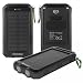 Produktbild Fontastic Solar Power Bank Ksora 8.0 8000mAh schwarz 2 x USB-A, LED Licht, Karabinerhaken, Kompass (217661)