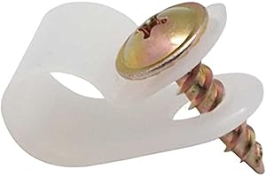 Drip&Fresh 10 Abrazaderas plástica con Tornillos para tubería de 3/8" de nebulización, Multicolor, 1x1x1 cm, C5118