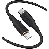 Anker PowerLine III Flow, USB-C till USB-C laddningskabel, 100 W, 180 cm, typ C-kabel, kompatibel med MacBook Pro 2020, iPad 