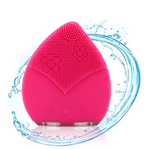 BeatuyNymph cepillo de limpieza facial,masaje facial de silicona impermeable eléctrica Anti-Aging Sonic facial desmaquillador y Exfoliador Profundo herramienta de maquillaje para facial polaco y Scrub