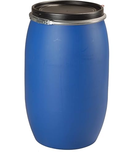Bidon 30 Litres Bleu Avec Poignée Et Bondes – Fût PEHD Gerbable, Homologué UN Pour Transport De Liquides