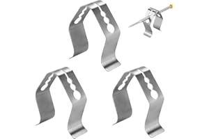 YJDEWOHOVV 3-Piece Temperature Probe Meat Thermometers - BBQ Clip Thermometer Probe Bracket for Smoker, Grill, Oven - Universal Accessories