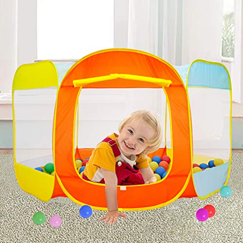 YOOBE Carpa de Juego para niños Ball Pit - Foso de Bolas de 6 Lados para niños pequeños y bebés: llénelas con Pelotas de plástico (Bolas no Incluidas) o úselas como una Carpa para Jugar adentro