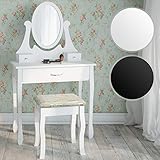 ⭐⭐⭐⭐⭐ DECORATIVO: Este tocador clásico es un elemento indispensable y con encanto en la estética de cualquier dormitorio