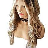 tienda de pelucas sinteticas baratas Diseño de Fashional: estilo largo y rizado degradado con aspecto lindo natural le dará un aspecto diferente y atractivo, se ve natural, real, muy hermoso y femenino, tacto suave. Puede usarlo para fiestas, Halloween, cosplay, uso diario