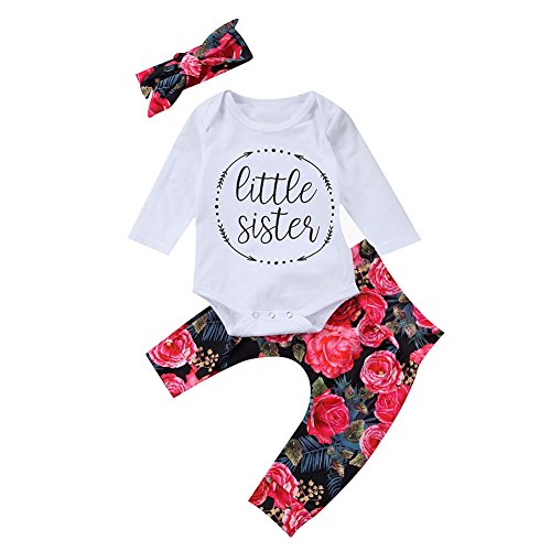 Decha 2 Pcs Bebe Filles Combinaison Barboteuse Romper Jumpsuit Outfits Et Pantalon Imprime Lettres Big Sister Little Sister Ensembles Co Bebe Decha 2 Pcs Bebe Filles Combinaison Barboteuse Romper Jumpsuit Outfits Et Pantalon Imprime Lettres Big Sister Little Sister Ensembles Co Bebe