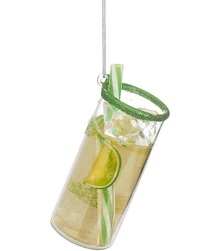 Sass & Belle Lot De 2 Boules De Noël En Forme De Vin Rouge Et De Verre