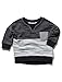 M&Co Baby Boy Raglan Long Sleeve Chest Pocket Colour Block Design Casual Sweater Top Navy 0/3 Mnths