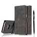 Produktbild Samsung Galaxy S6 / S6 Duos Hülle, Samsung Galaxy S6 / S6 Duos Schutzhülle Leder Hülle, Alfort 2 in 1 Retro Ledertasche Gasdurchlässig Design Dual Use Falten Premium PU Leder Tasche Case Cover Flip Mappen Kasten Abdeckung für Samsung Galaxy S6 / S6 Duos 5.1" Smartphone Funktion Standfunktion Unterstützte Telefone mit einem Magnetverschluss ( Schwarz ) + Alfort Schwarz Stylus Pen
