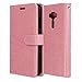 Produktbild crisant Asus Zenfone 3 ZE520KL Hülle Rosa PU Leder Magnetverschluss Ständer Flip Brieftasche Schutzhülle Handyhülle Mit Kartenfach Für Asus Zenfone 3 ZE520KL Mit einem Geschenk