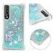 Produktbild Misstars Glitzer Flüssig Hülle für Huawei P30, Bling Transparent Weich TPU Silikon mit Muster Elefant und Hase Design Backcover Ultra Slim Kratzfeste Stoßfest Schutzhülle