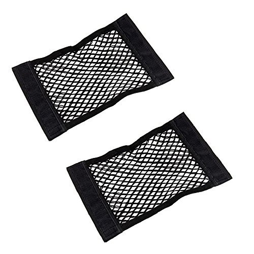 Preisvergleich Produktbild Dreamtop 2X Magischer Rücksitzaufkleber, Autobeladung, Netz, Hinten, Kofferraum, Aufbewahrungstasche, Organisator