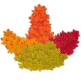 Perfekte Natürliche Herbst Dekorationen - 400 Stück Herbstlaub Sind Hauptsächlich Grün, Orange und Burgund, ähnlich dem Tieferen Ahornblätter im Herbst. Einfach, mit der Natürlichen Umwelt im Freien zu Integrieren, Vorzüglich und Einzigartig, Vervollkommnen Sie, um ein Gefühl des Herbstes zu Verursachen. Danksagungs-Tag Kann ein Guter Tag Sein, zum der Warmen Atmosphäre mit Unseren Ahornblätter für Familie zu Erzeugen.