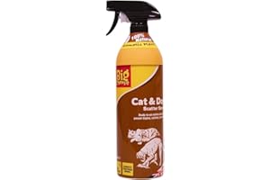 The Big Cheese Cat and Dog Scatter Spray – 1 Litre Ready-to-Use Spray Deters Cats and Dogs from Digging, Scratching and Fouling, Ideal for Patio and Garden Hard Surfaces, As Well As Bin Areas