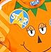 STAR "Halloween Pumpkin Kürbis Fasching" baby girls romper suitstripes (orange/black)