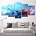 Produktbild Art 5 Pcs Battlefield Spiel Canvas Print for Paintings Artwork Modern Canvas Wall Art for Home and Office Decor,A,25x38x2+25x50x2+25x63x1